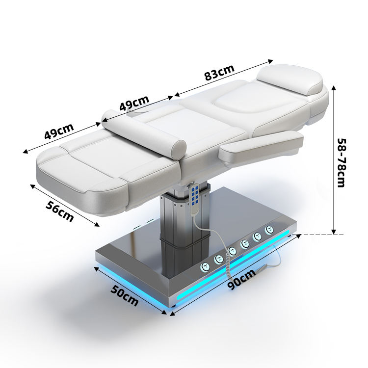 Electric Spa Massage Table Wit - Spa Wellness Beauty recension och pris