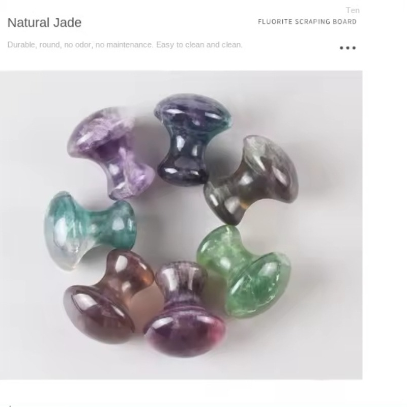Natural Jade Massager Fluorite - Spa Wellness Beauty recension och pris